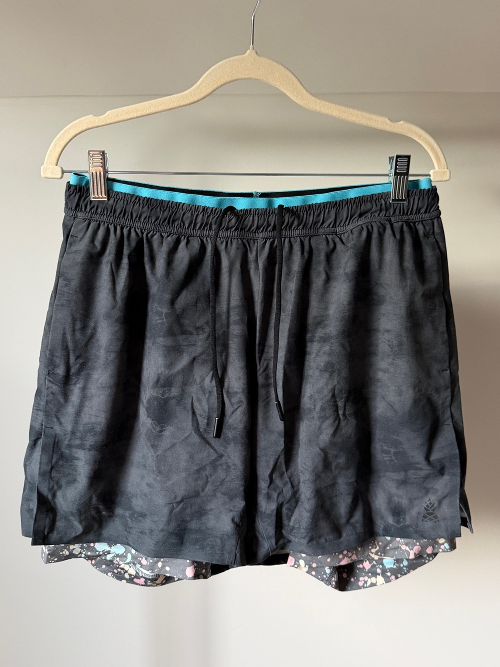 Chubbies Shorts Mens Gray Black Lined 5.5” Inseam Speckled Liner Sz L